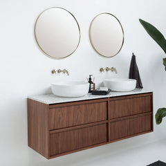 FURNIFIED Bathroom Cabinet Fien Wood 150cm