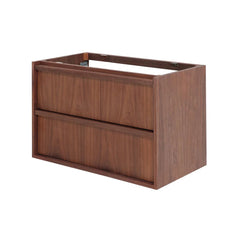 FURNIFIED Bathroom Furniture Set Fien Walnut