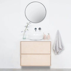 FURNIFIED Bathroom Furniture Ann Birch 80cm