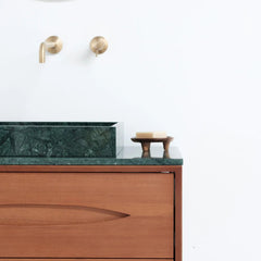 FURNIFIED Washbasin George Black Marble