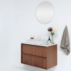 FURNIFIED Washbasin George Black Marble