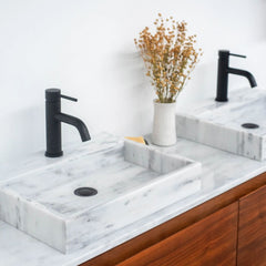 FURNIFIED Washbasin George Black Marble