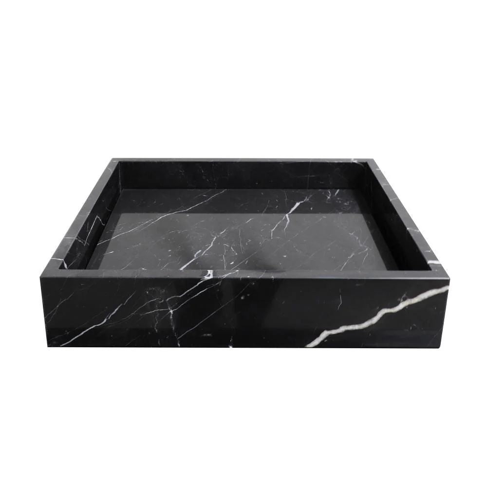 FURNIFIED Washbasin George Black Marble