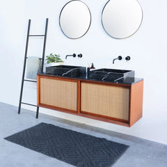 FURNIFIED Washbasin George Black Marble