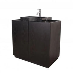 FURNIFIED Washbasin George Black Marble