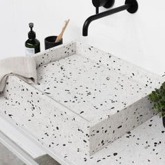 FURNIFIED Washbasin George Black Marble