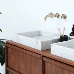 FURNIFIED Washbasin George Black Marble