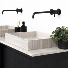 FURNIFIED Washbasin George Black Marble