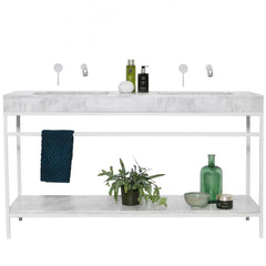 FURNIFIED Washbasin Francis Marble 150 cm