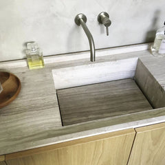 FURNIFIED Built-In Sink Basiel Marble