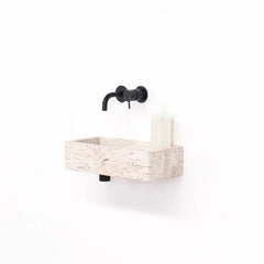 FURNIFIED Washbasin Naleya Travertine