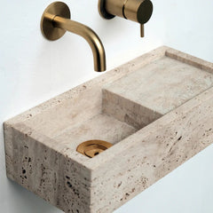 FURNIFIED Washbasin Naleya Travertine