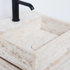 FURNIFIED Washbasin Quimper Travertine