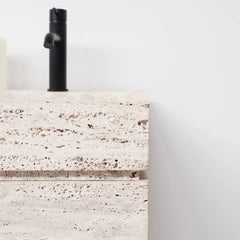 FURNIFIED Washbasin Quimper Travertine