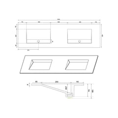 FURNIFIED Washbasin Cordoba Matt White