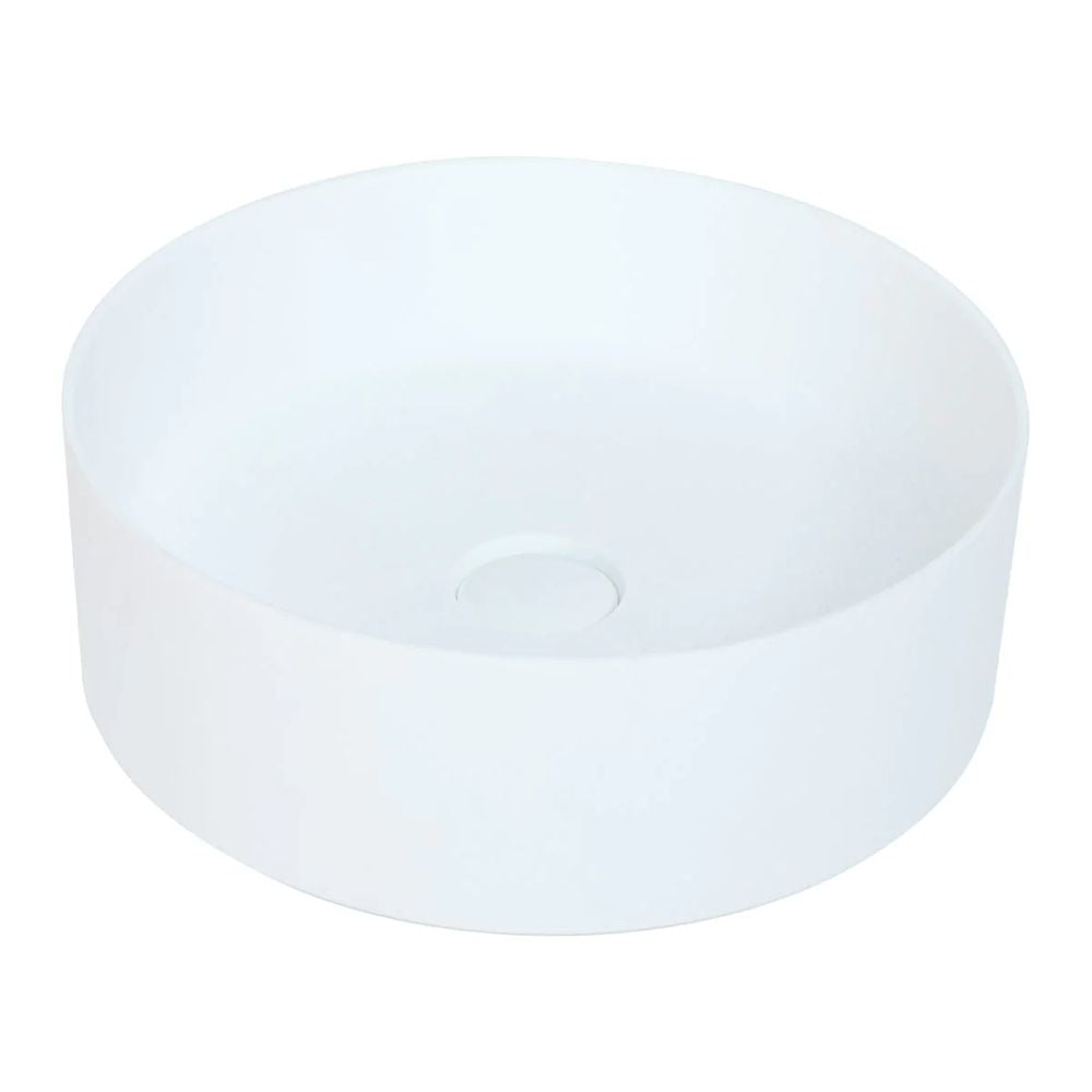 FURNIFIED Washbasin Sims Round White Matt