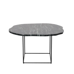 FURNIFIED Side Table Delphine Green Marble 60cm