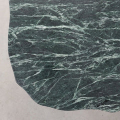 FURNIFIED Side Table Delphine Green Marble 60cm