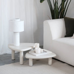 FURNIFIED Side Table Tacy Microskin 55cm