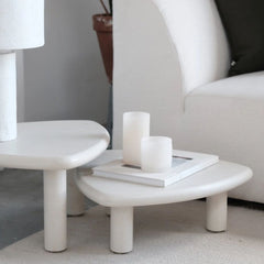 FURNIFIED Side Table Tacy Microskin 55cm