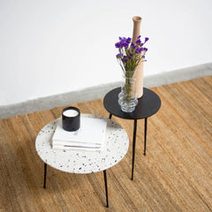 FURNIFIED Side Table Mauritz Terrazzo 40cm