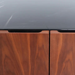 FURNIFIED Dresser Pisa Marble Walnut 150cm