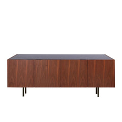 FURNIFIED Dresser Pisa Marble Walnut 200cm