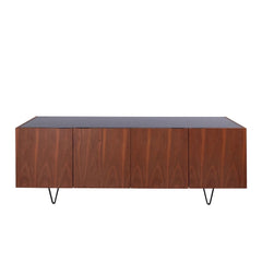 FURNIFIED Dresser Pisa Marble Walnut 200cm