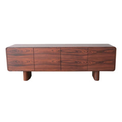 FURNIFIED Baron Mid-Century Sideboard Rosewood 220cm