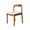 FURNIFIED Chale Dining Chair Walnut 76.5cm