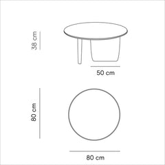 FURNIFIED Coffee Table Rochelle Stoneskin