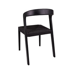 FURNIFIED Chair Lorenz Dust Black Wood