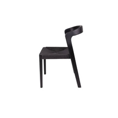 FURNIFIED Chair Lorenz Dust Black Wood