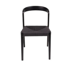 FURNIFIED Chair Lorenz Dust Black Wood