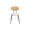 FURNIFIED Dining Chair Dublin Rattan White Terry Fabric