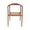 FURNIFIED Dining Chair Dubbo Rattan Walnut