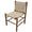 FURNIFIED Dining Chair Charly Walnut Natural Rattan