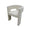 FURNIFIED Dining Chair Accent White Terry Fabric