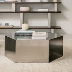 FURNIFIED Benno Coffee Table Steel 100cm