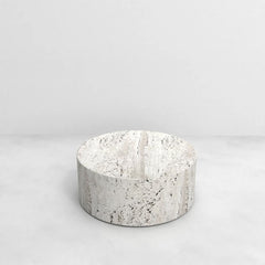 FURNIFIED Dax Coffee Table Travertine 32cm