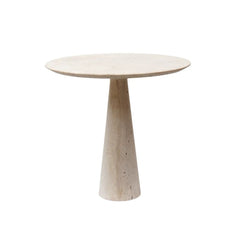 FURNIFIED Tulip Bistro Table Travertine 78cm