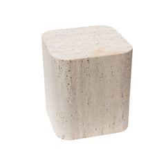 FURNIFIED Alba Coffee Table Travertine 40cm