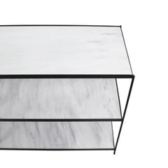 FURNIFIED Console Table White Marble 150cm