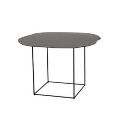 FURNIFIED Side Table Delphine Black Metal 60cm