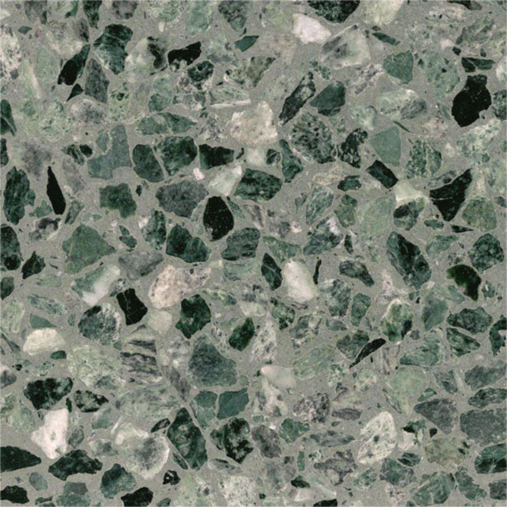 FURNIFIED Bathroom Tiles Light Green Terrazzo 40x40cm