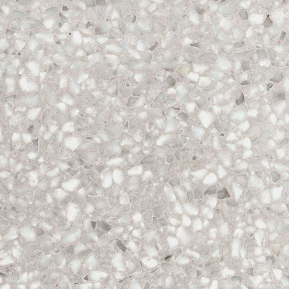 FURNIFIED Bathroom Tiles White Grey Terrazzo 40x40cm