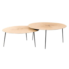 FURNIFIED Coffee Table Marvin Oak 70cm