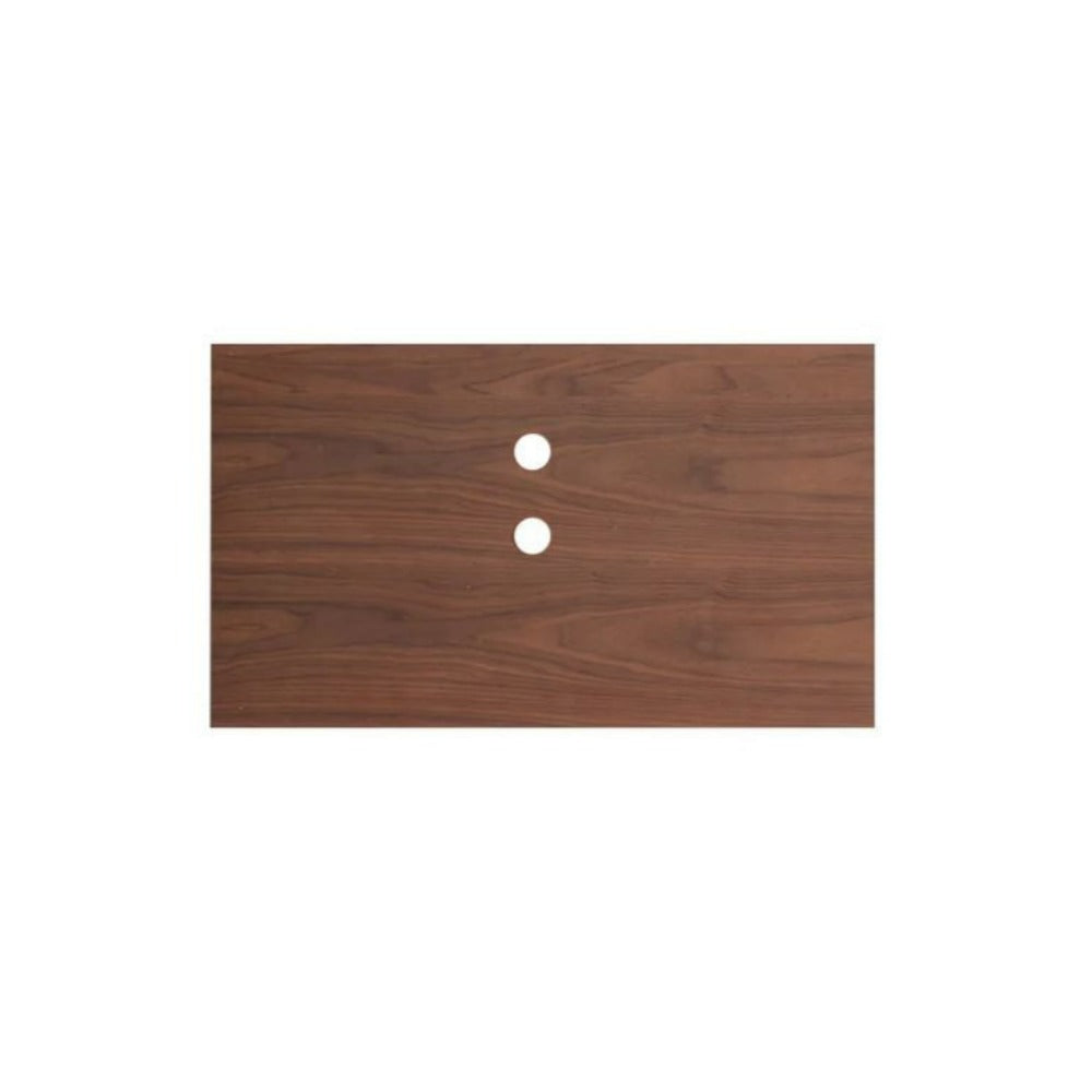 FURNIFIED Wooden Top Walnut