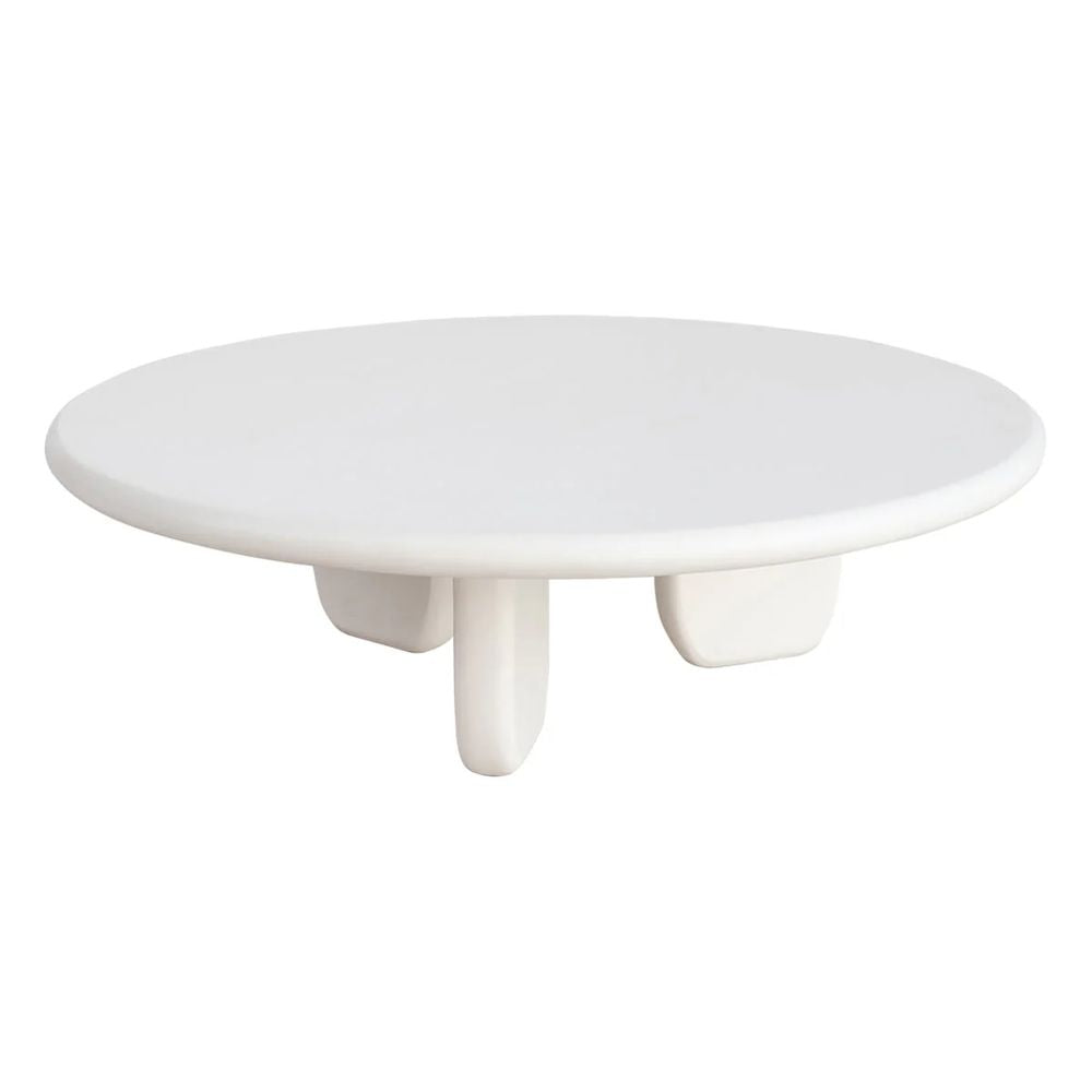 FURNIFIED Coffee Table Ido White Microskin 100cm