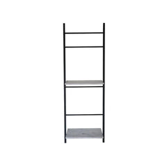 FURNIFIED Wall Rack Kelly Metal White Marble 175cm